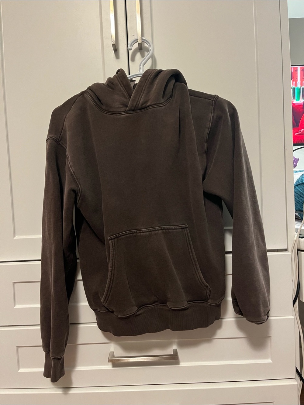 TNA Cozy Fleece Hoodie in Brown